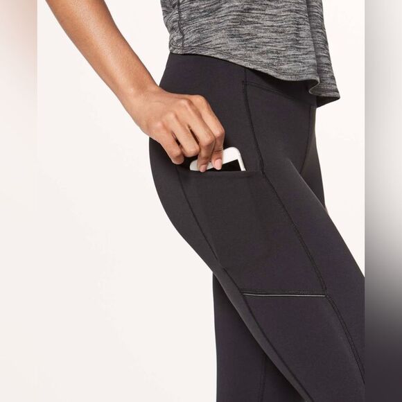 Lululemon Speed Up Tight Full-On Luxtreme 28” Soul Cycle Edition Size 6 Black - Picture 1 of 9